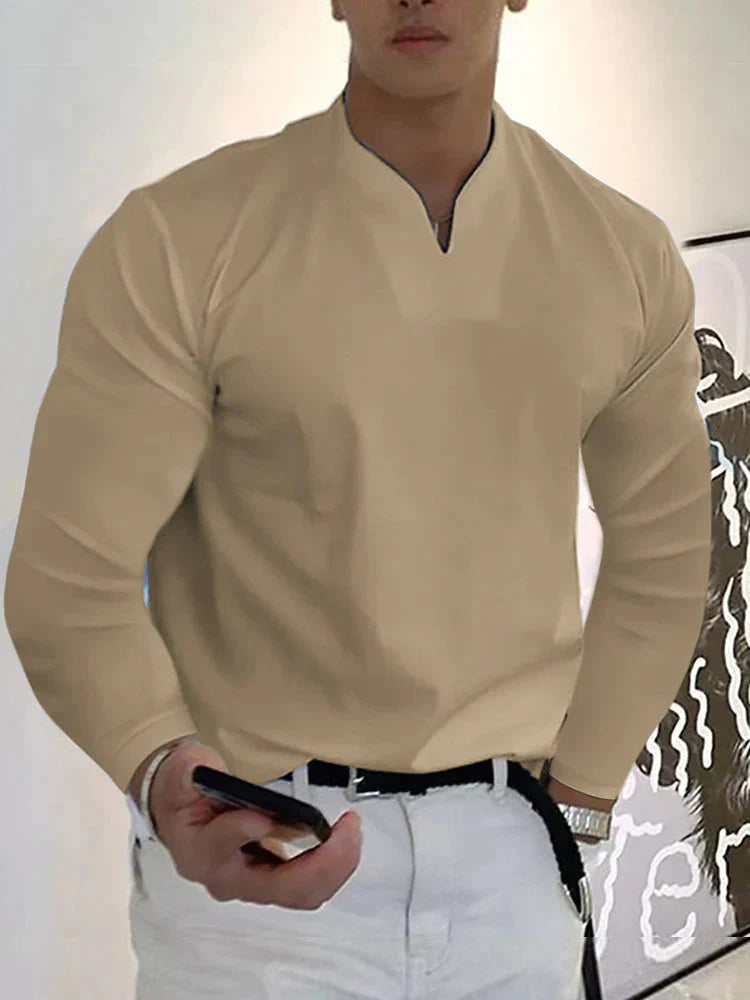 The Lennox V-Neck | Men’s Long Sleeve Essential