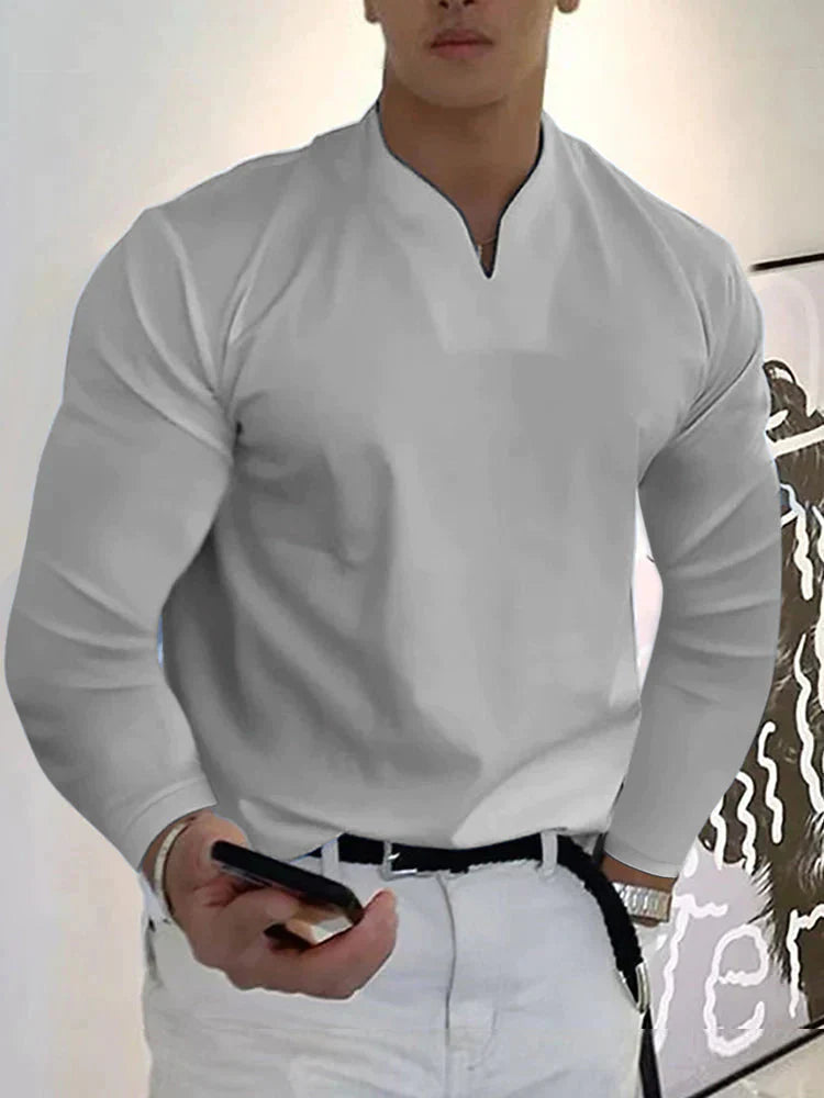 The Lennox V-Neck | Men’s Long Sleeve Essential