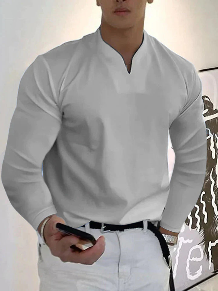 The Lennox V-Neck | Men’s Long Sleeve Essential