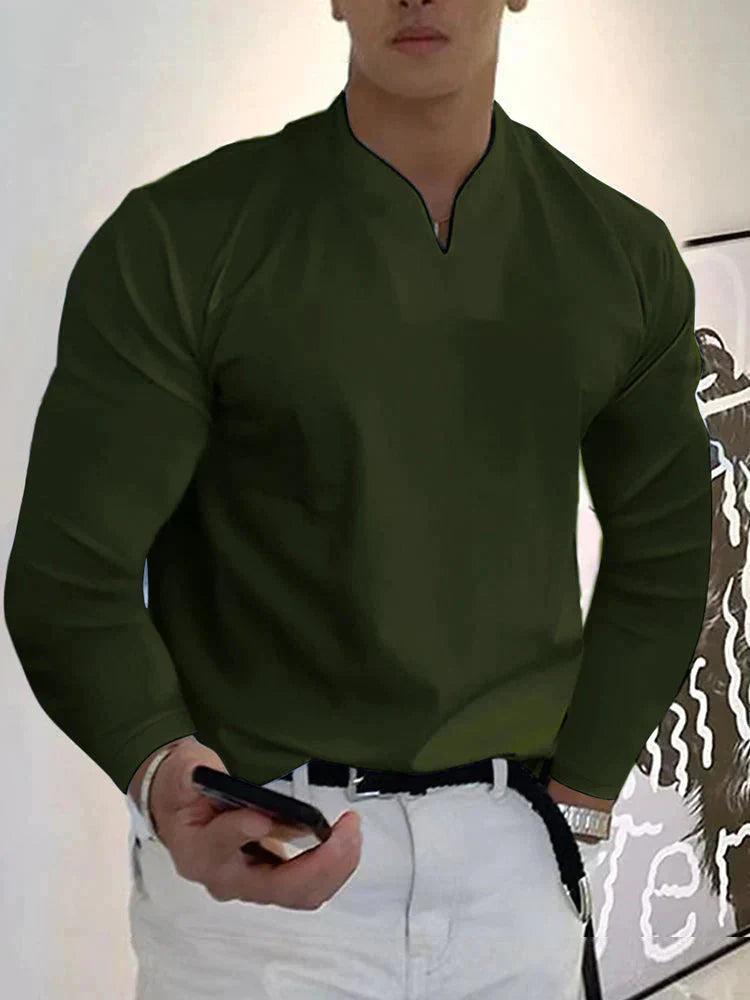 The Lennox V-Neck | Men’s Long Sleeve Essential