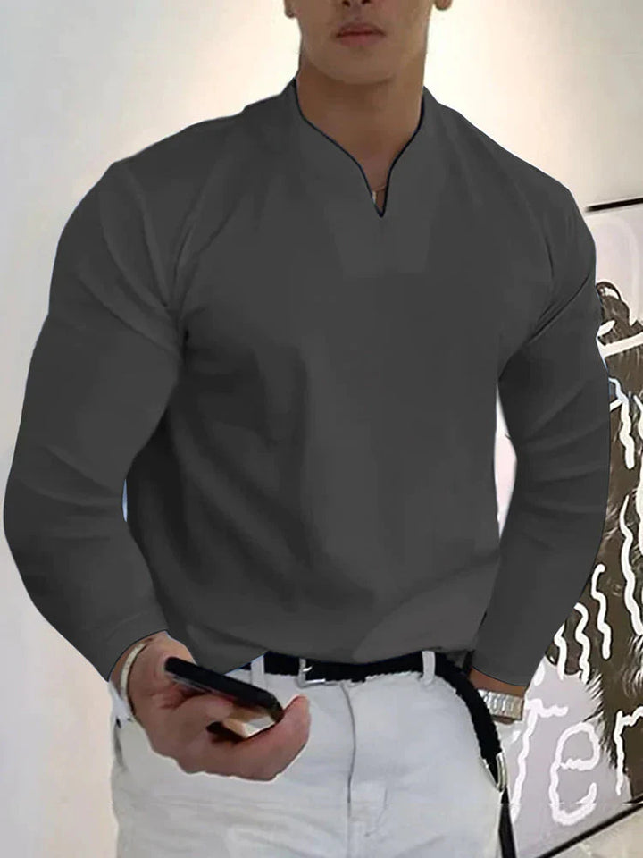 The Lennox V-Neck | Men’s Long Sleeve Essential