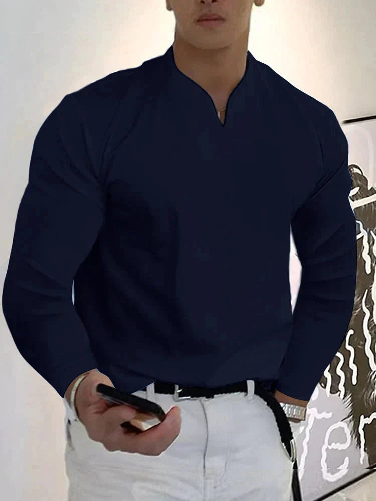 The Lennox V-Neck | Men’s Long Sleeve Essential