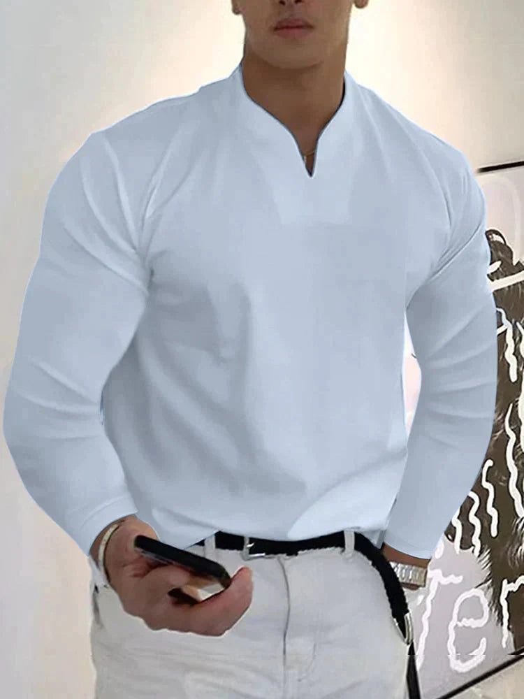 The Lennox V-Neck | Men’s Long Sleeve Essential