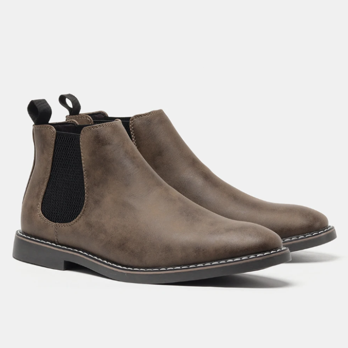 Iveron™ Elegant Leather Chelsea Boots for Men