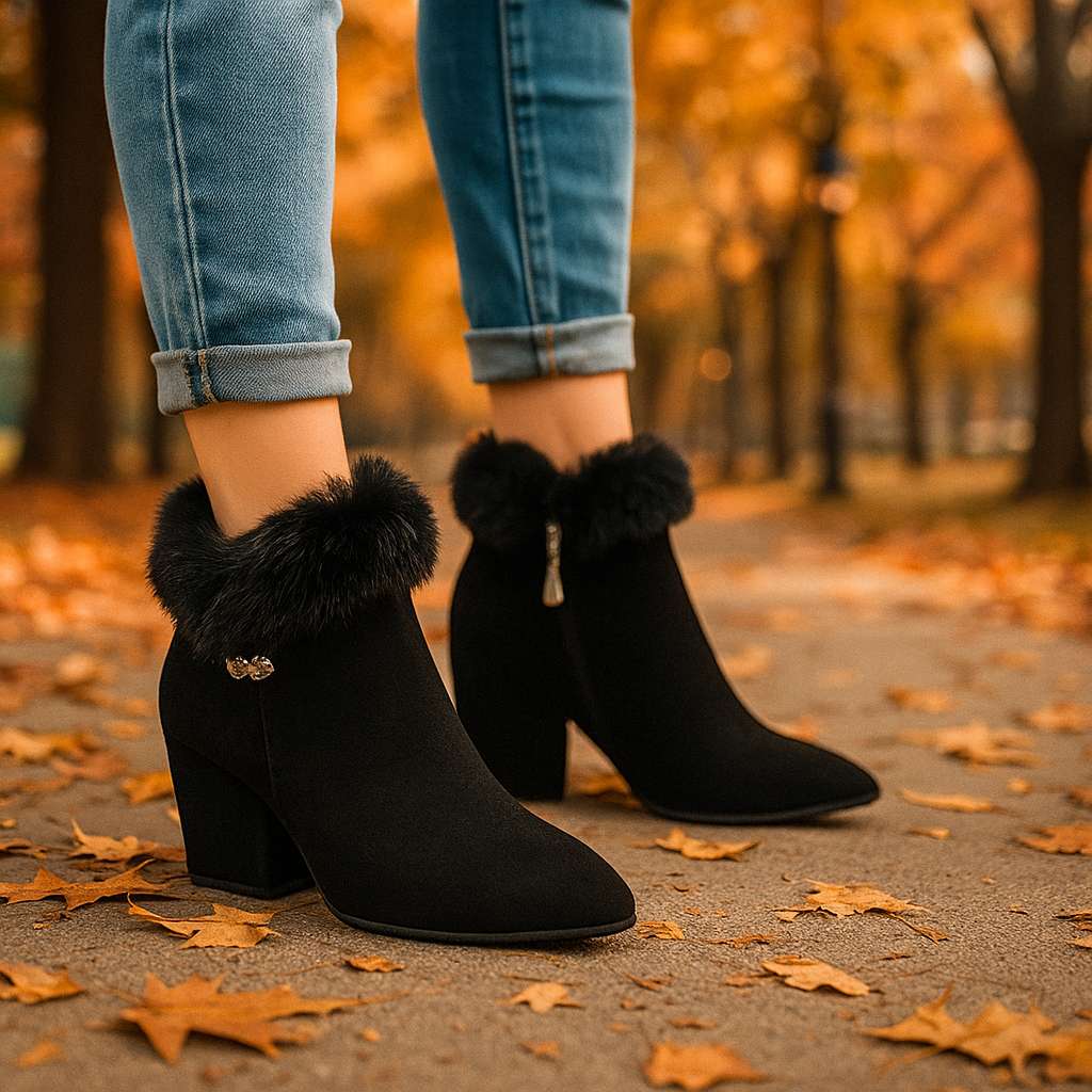 Evelyn Fuzzy Heels