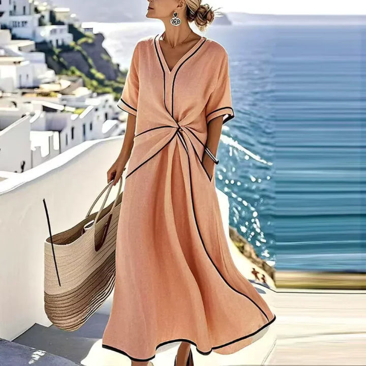 Cassia™ elegant flattering dress