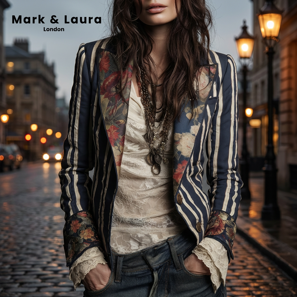 The Juniper™  | Bohemian Striped Blazer