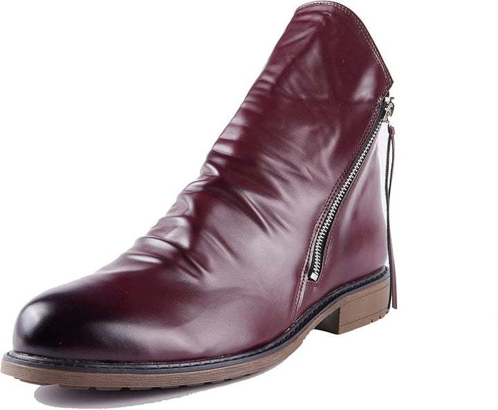 The Daniel Artisan | Men’s Brown Leather Zip Boots