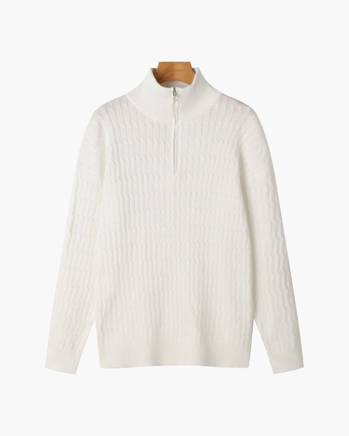 Wavy Half-Zip Jumper