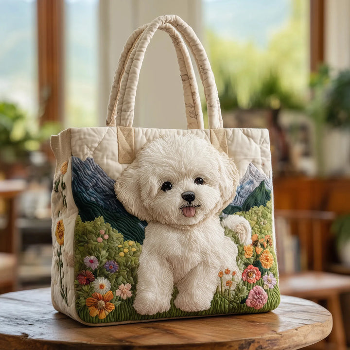 Artisanal Quilted Bag - Enchanted Dog