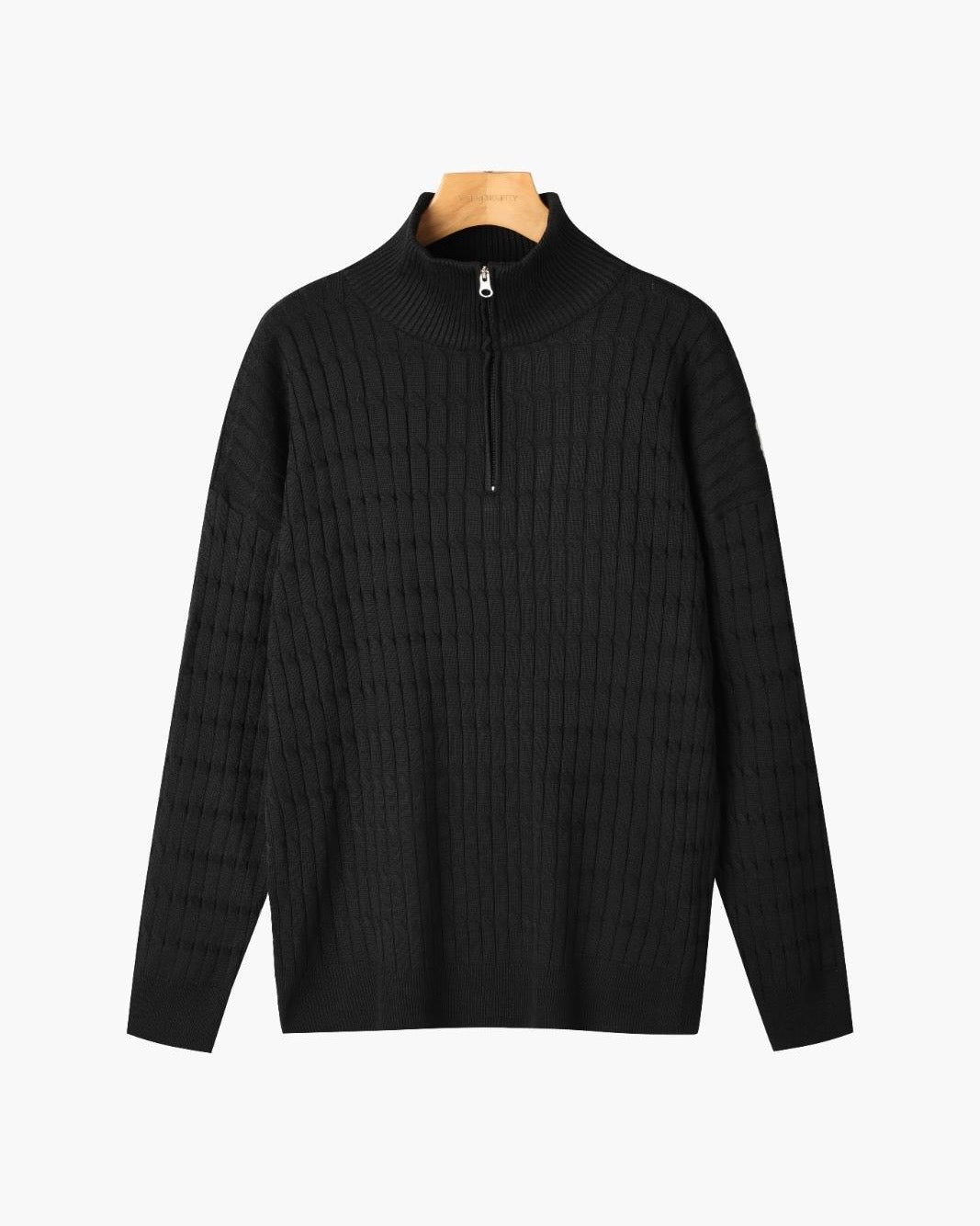 Wavy Half-Zip Jumper