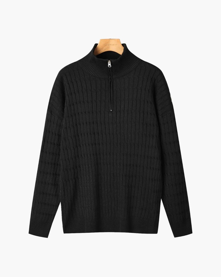 Wavy Half-Zip Jumper