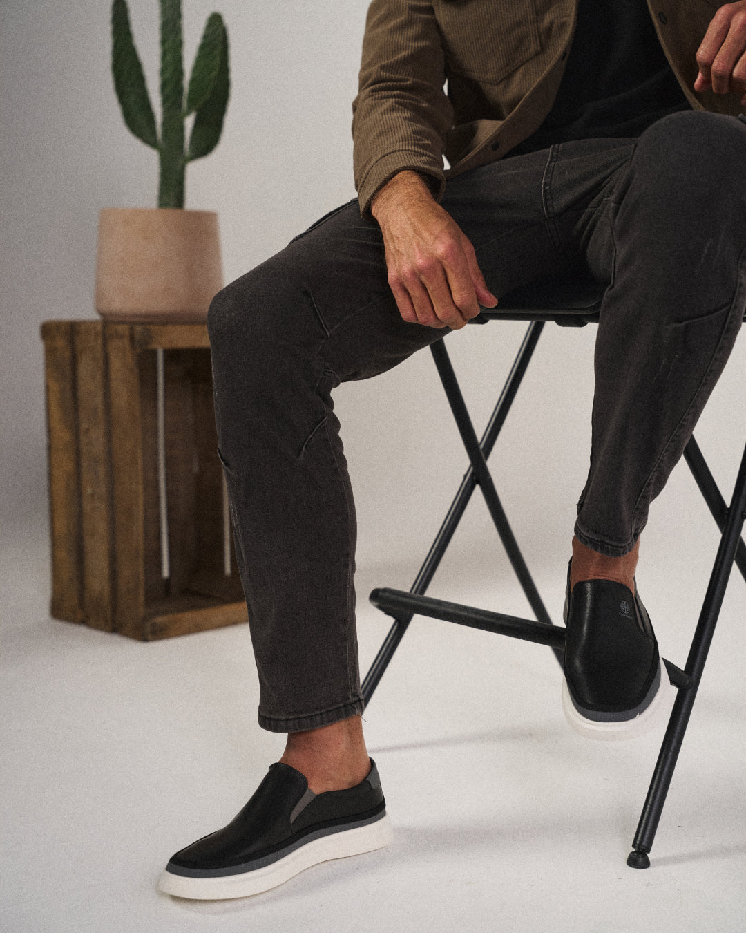 Alabaster | Minimalist Pure White Slip-On Sneaker