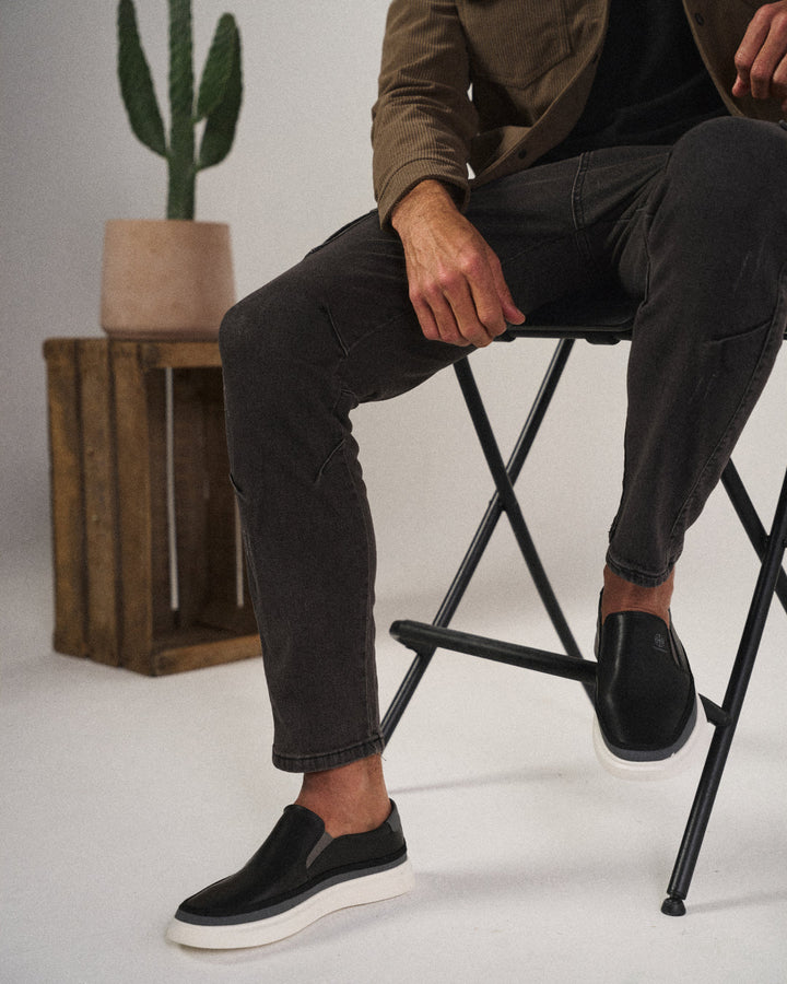 Alabaster | Minimalist Pure White Slip-On Sneaker