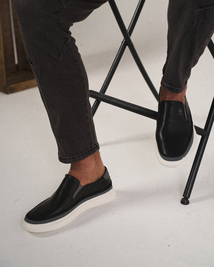 Alabaster | Minimalist Pure White Slip-On Sneaker