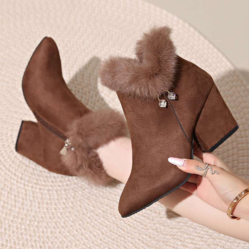 Evelyn Fuzzy Heels