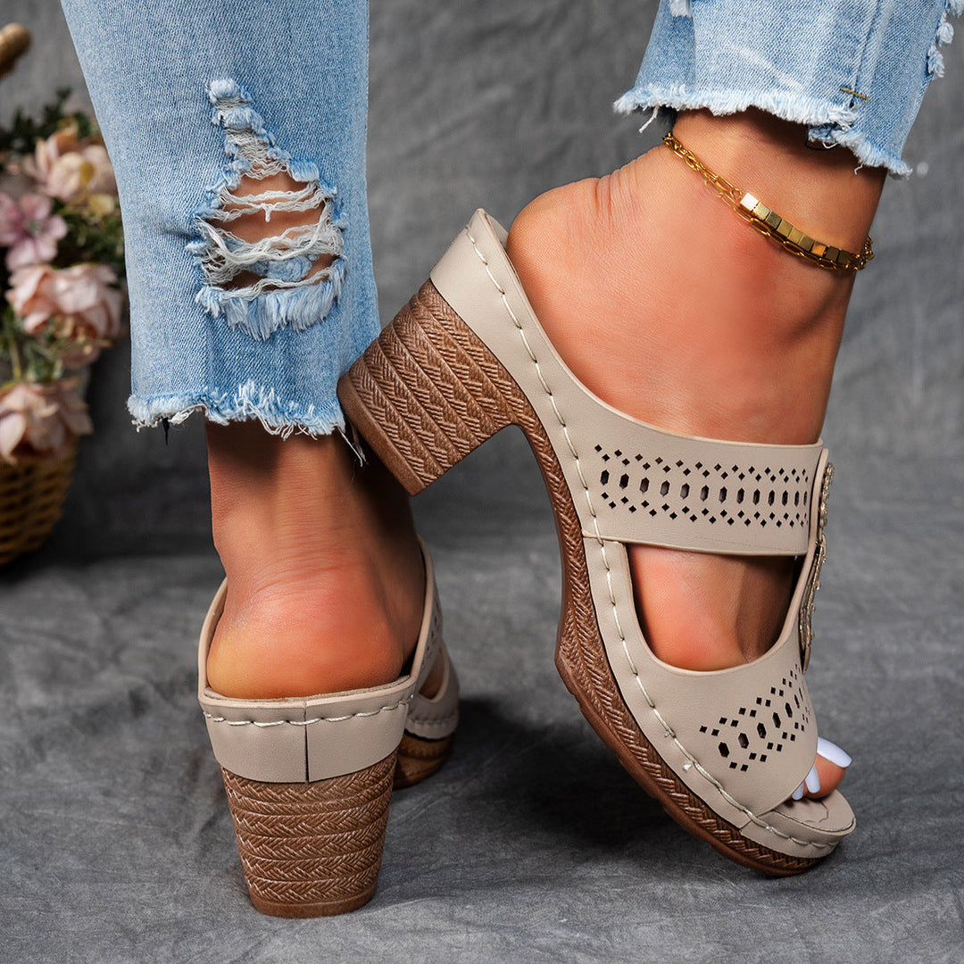 Isabella™ | Comfortable Orthopaedic Sandals with High Heel