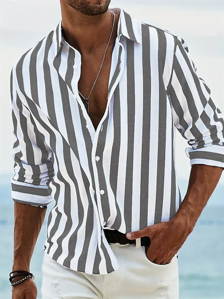 The Carl Artisan | Men’s Summer Striped Relaxed Shirt