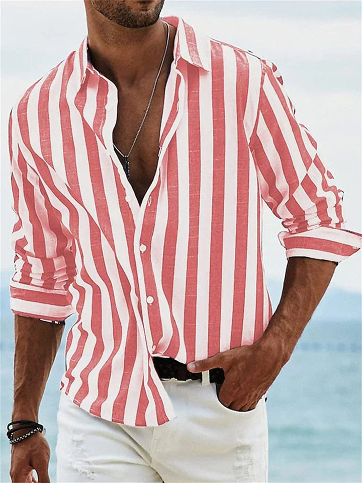 The Carl Artisan | Men’s Summer Striped Relaxed Shirt