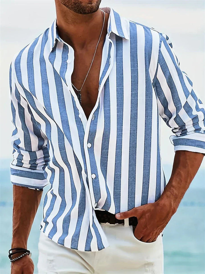 The Carl Artisan | Men’s Summer Striped Relaxed Shirt
