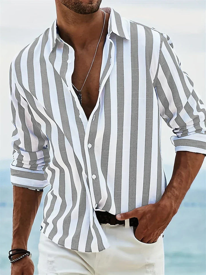 The Carl Artisan | Men’s Summer Striped Relaxed Shirt