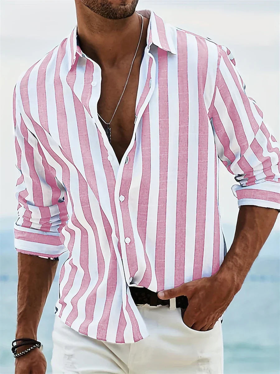 The Carl Artisan | Men’s Summer Striped Relaxed Shirt
