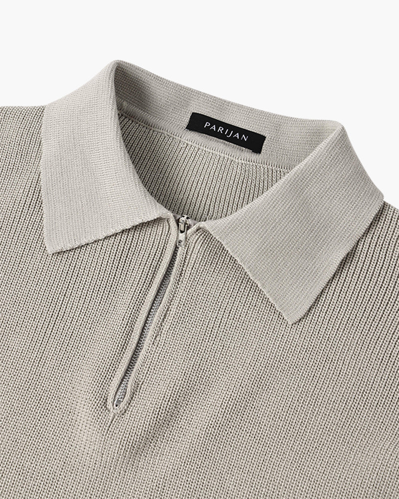 Half-Zip Polo Sweater