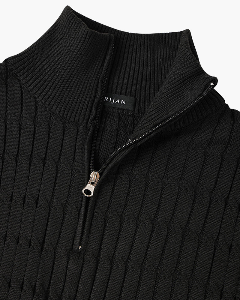 Wavy Half-Zip Jumper