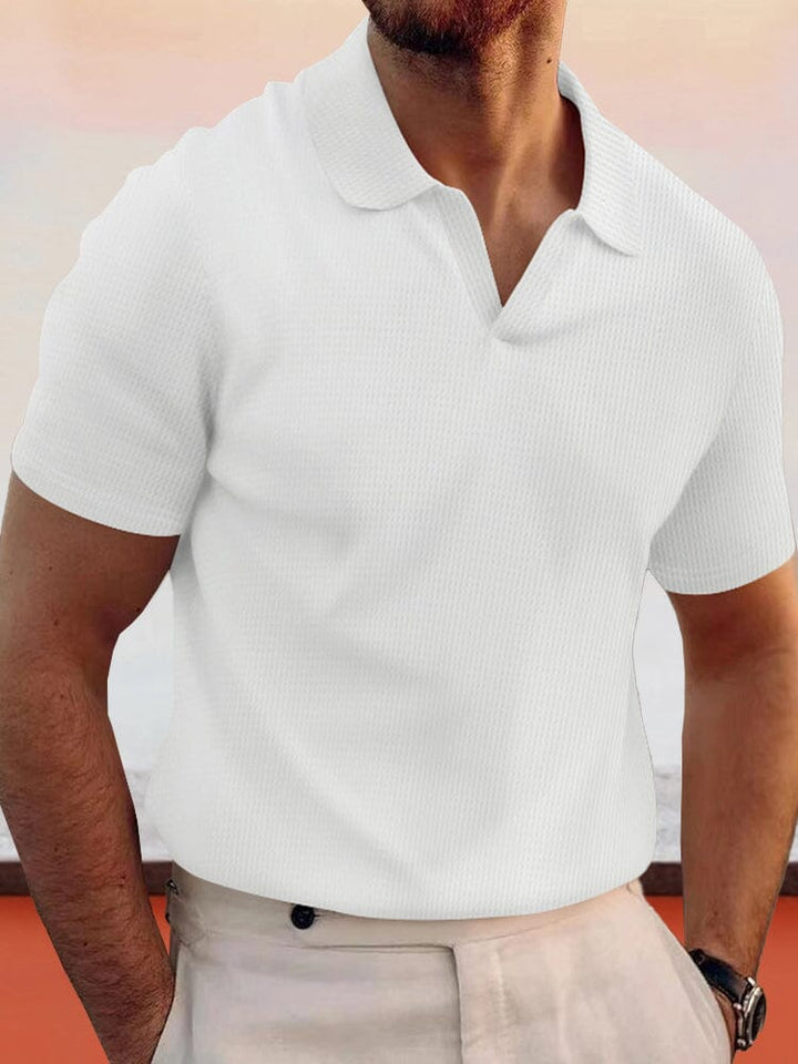 The Caspian Heritage | Waffle Texture Lapel Shirt