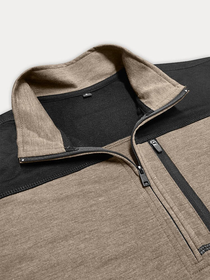 The Sebastian Polo | Textured Colour-Block Shirt