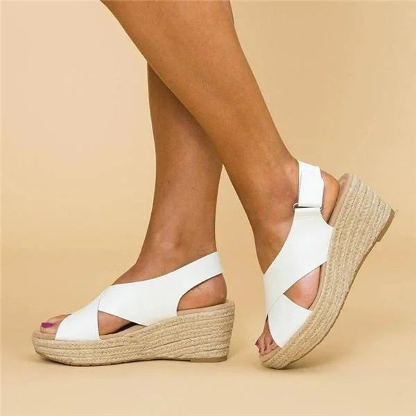 Comfortable Orthopaedic Wedge Espadrilles - Clara
