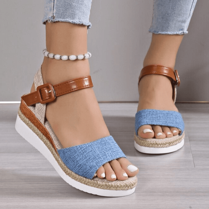 Daisy Wedge Sandals