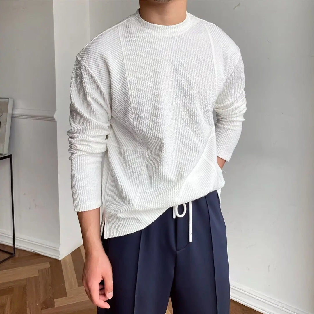 The Ashbourne | Textured Waffle Knit Crew
