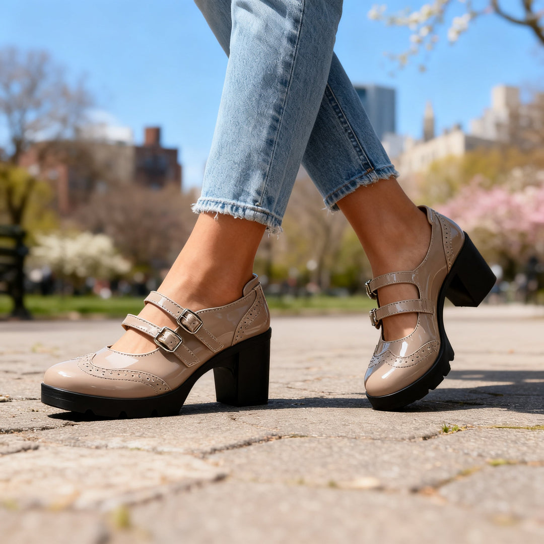 Audrey Brogue Heels