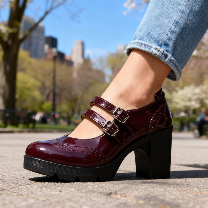 Audrey Brogue Heels
