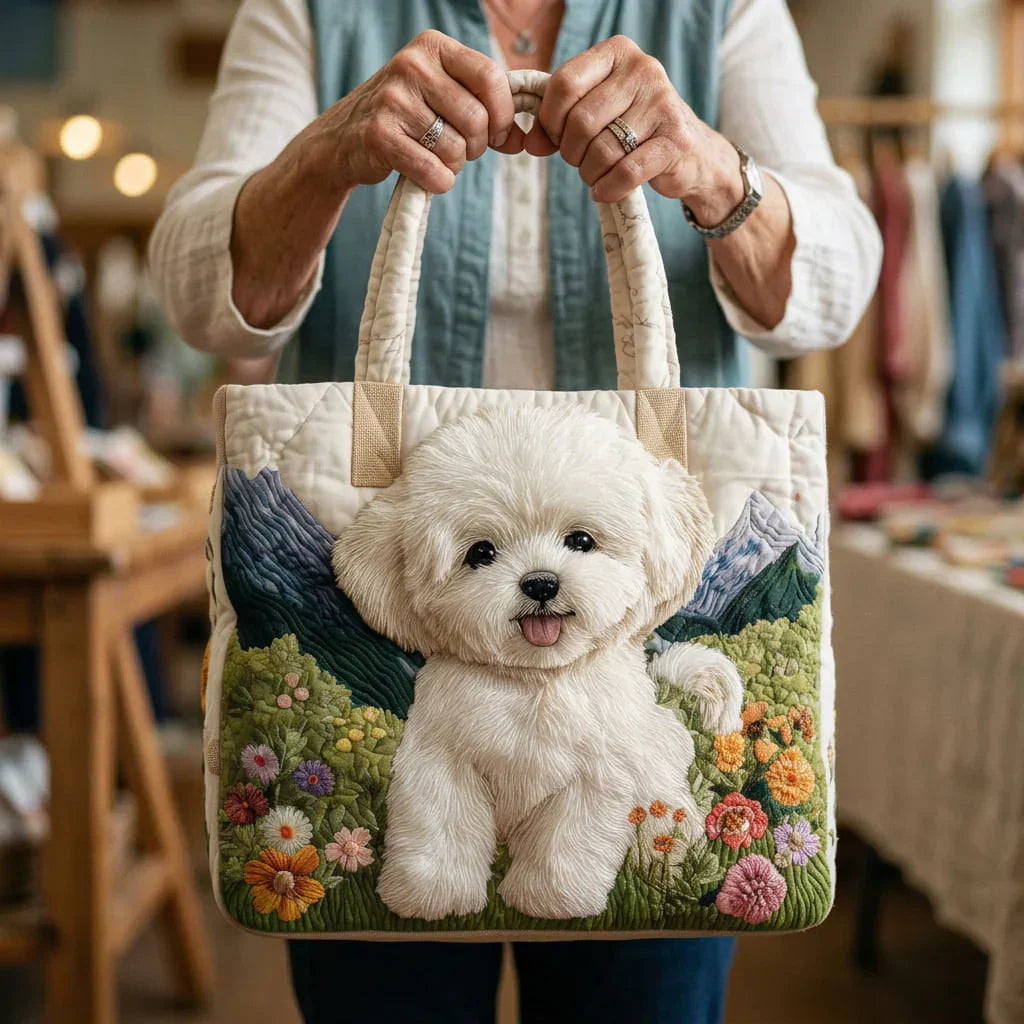 Artisanal Quilted Bag - Enchanted Dog