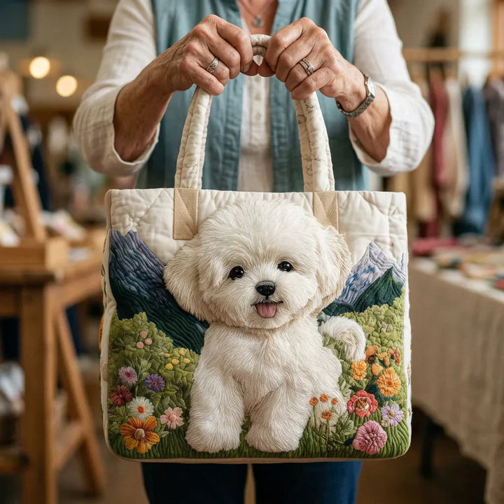 Artisanal Quilted Bag - Enchanted Dog