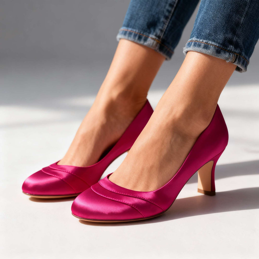 Diana Silk Heels