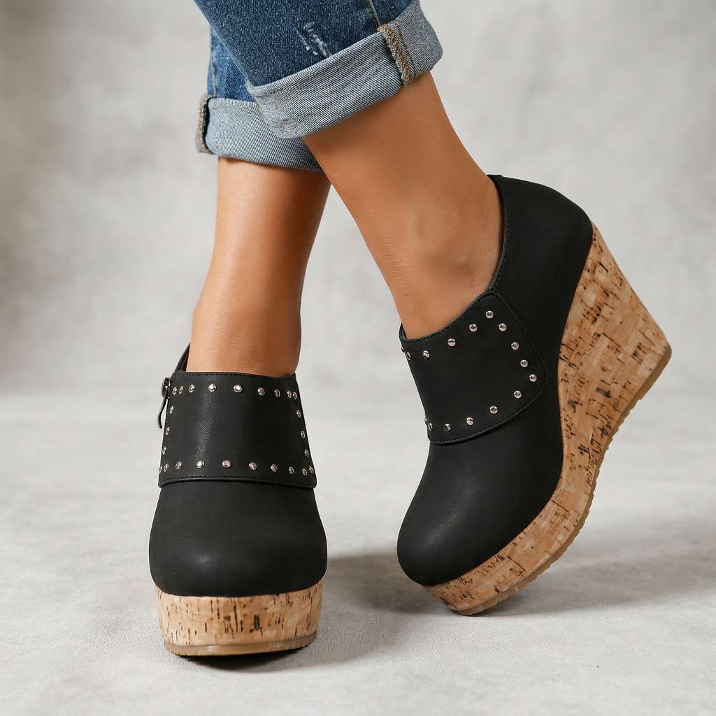 Clarissa Cork Wedges