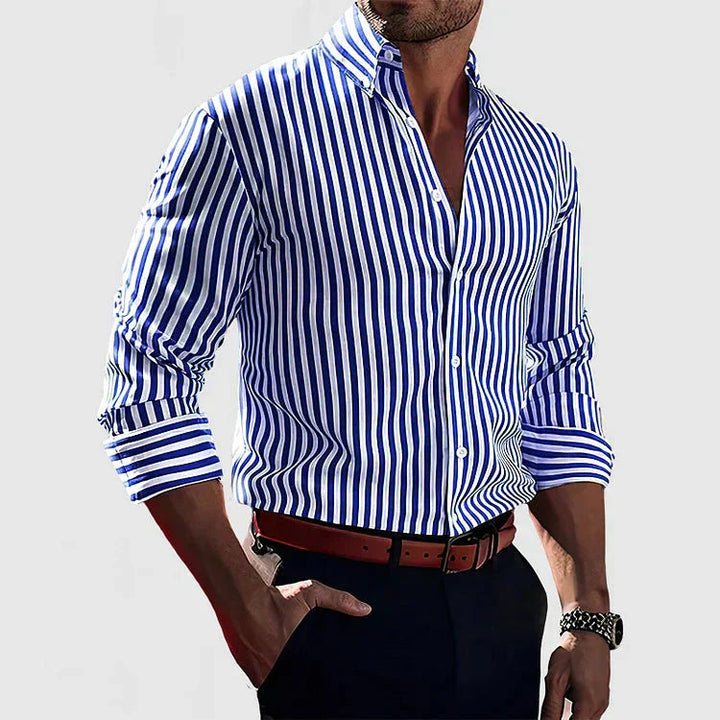 The Mormon Heritage | Men’s Striped Cotton-Blend Shirt