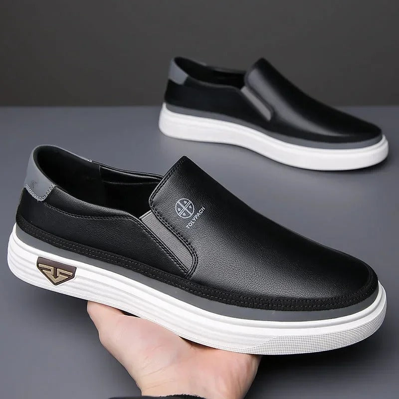 Alabaster | Minimalist Pure White Slip-On Sneaker