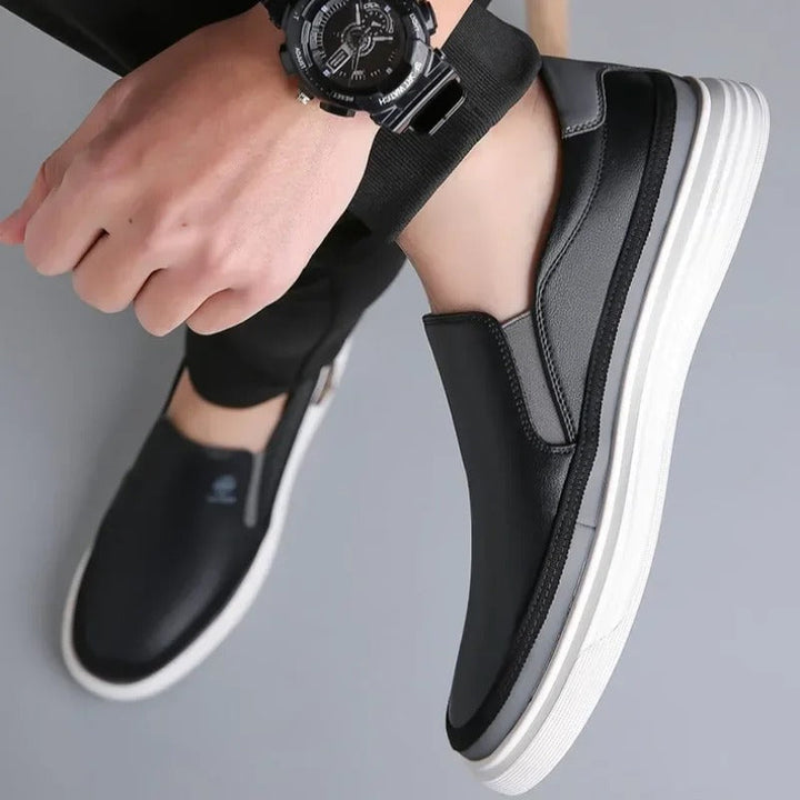 Alabaster | Minimalist Pure White Slip-On Sneaker