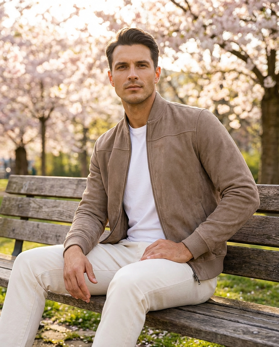 Adrian | Suede Jacket in a Modern Edition
