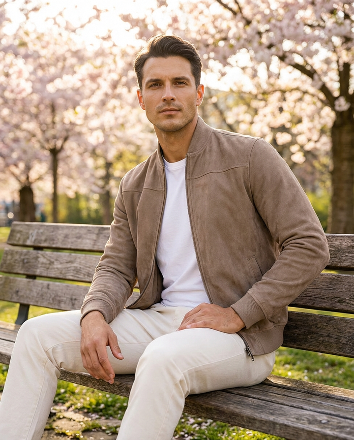 Adrian | Suede Jacket in a Modern Edition