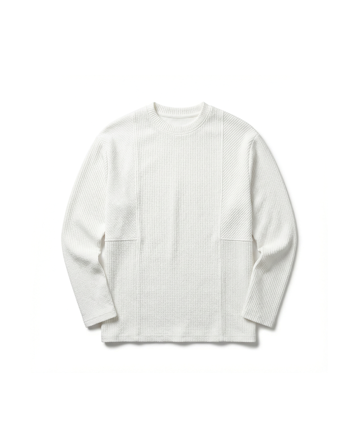 The Ashbourne | Textured Waffle Knit Crew