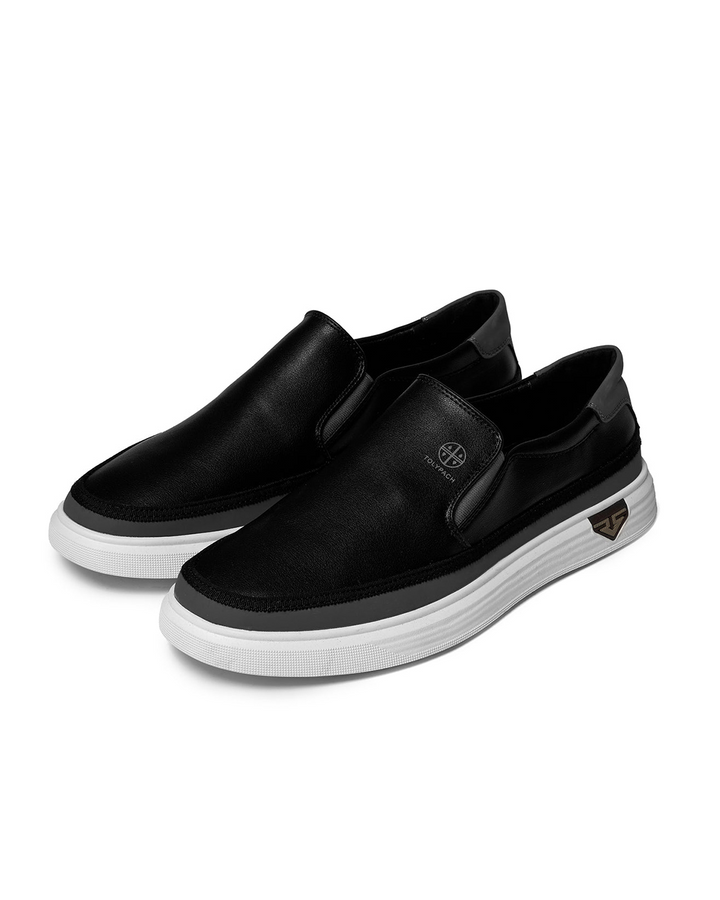 Alabaster | Minimalist Pure White Slip-On Sneaker